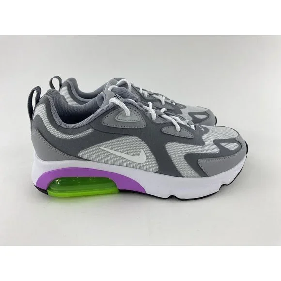 Nike Air Max 200 Gray Purple Women's Size 8 Sneakers Shoes Platinum AT6175-002 - Picture 7 of 12